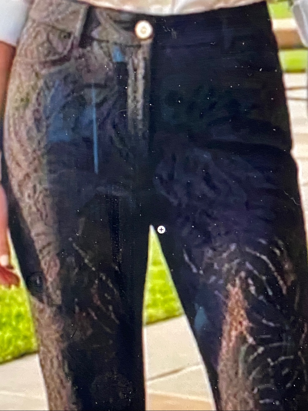 NWT Lilly Pulitzer Kelly Black Lace-Overlay skinny Ankle pant. Onyx 6